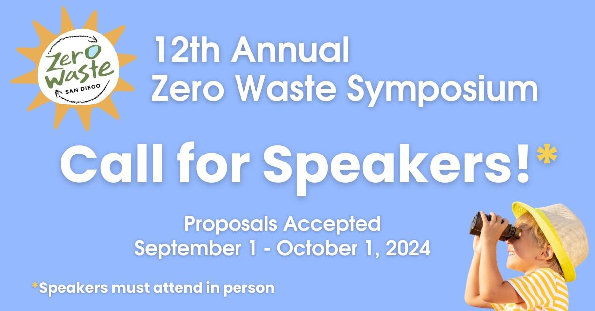 Zero Waste Symposium Call-for-speakers announcement